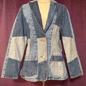 Wrangler x Lainey Wilson Patchwork Denim Blazer